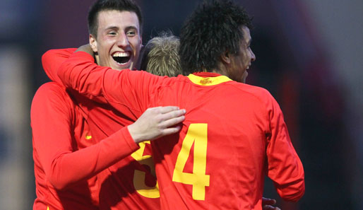 Nach dem 2:1-Sieg gegen Deutschlands U 19 hatten die Belgier guten Grund zur Freude