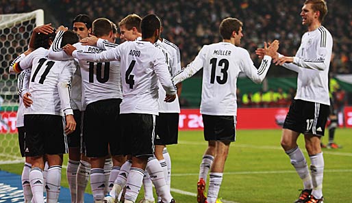 Spielstarkes Kollektiv: Die deutsche Nationalmannschaft nach dem 3:0 gegen die Niederlande