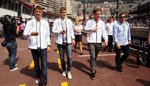 Marc-Andre ter Stegen (2.v.r.) und Co. in Monaco