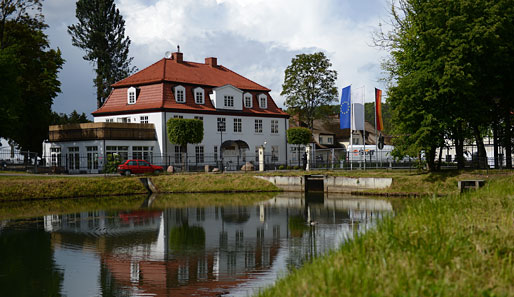 Das Fünf-Sterne-Hotel Dwor Oliwski in Danzig, in dem das DFB-Team untergebracht ist
