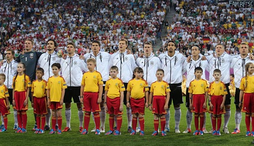 In dieser Besetzung ging die deutsche Mannschaft ins Spiel gegen Dänemark