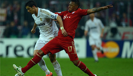 Jerome Boateng (r.) traf bereits im Champions-League-Halbfinale mit den Bayern auf Ronaldo