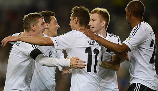 Können die Spieler der deutschen Nationalmannschaft auch gegen Schweden jubeln?