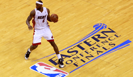 LeBron James gewann mit den Heat Spiel eins der Conference Finals gegen Indiana
