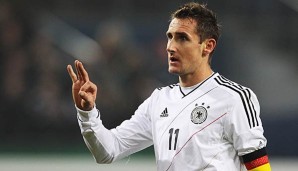 Miroslav Klose ist Rekordtorschütze der deutschen Nationalmannschaft