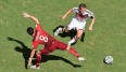 DFB-Kapitän Philipp Lahm spielt bei der WM in Brasilien im Mittelfeld