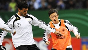 Michael Ballack und Mesut Özil liefen gemeinsam für Deutschland auf
