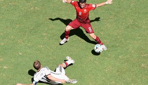 Geerdet: DFB-Kapitän Philipp Lahm im Spiel gegen Portugal