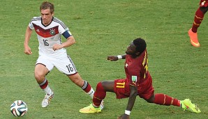 Philipp Lahm (l.) und die DFB-Elf kamen gegen Ghana nur zu einem Remis