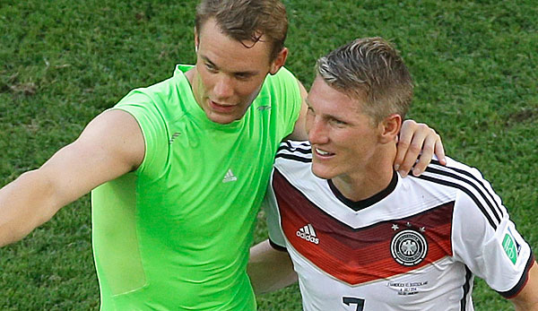 Manuel Neuer und Bastian Schweinsteiger gelten als heiße Kandidaten für die Lahm-Nachfolge