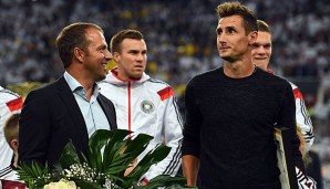 Vor dem Länderspiel gegen Argentinien wurde Miroslav Klose ebenfalls geehrt