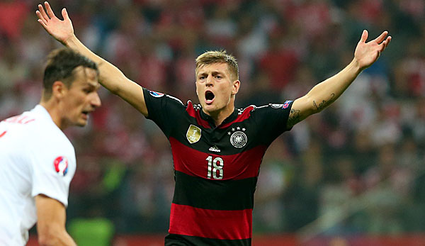 Toni Kroos musste sich mit Deutschland den Polen geschlagen geben