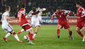 Das Hinspiel in Tiflis gewann die deutsche Nationalmannschaft mit 2:0