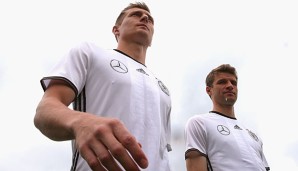 Toni Kroos und Thomas Müller beim Training in Ascona