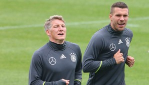 Bastian Schweinsteiger und Lukas Podolski kamen bei der EM nur sporadisch zum Einsatz