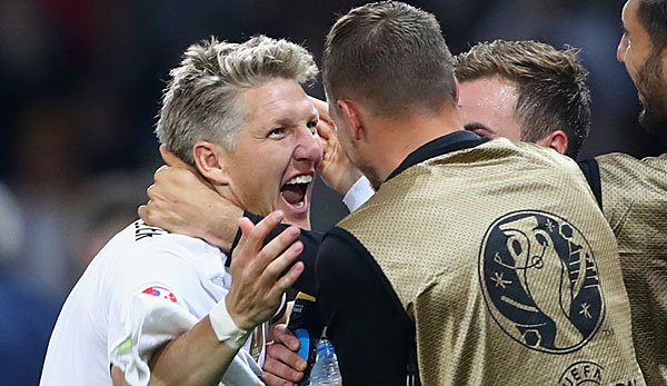 Bastian Schweinsteiger und Lukas Podolski waren in der Nationalmannschaft unzertrennlich