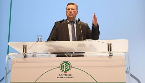 Reinhard Grindel kündigte erhöhte Kosten für die DFB-Akademie an