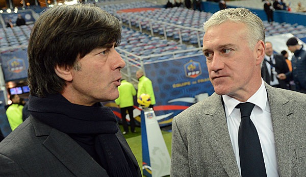 Am Dienstag treffen sie wieder aufeinander: Joachim Löw und die DFB-Auswahl und Didier Deschamps mit der Equipe Tricolore