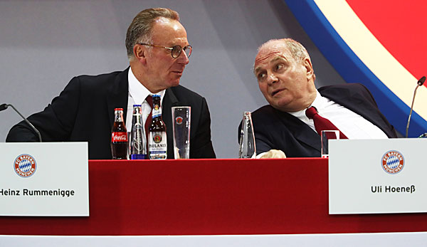 Karl-Heinz Rummenigge und Uli Hoeneß sind die Großkopferten beim FC Bayern München.