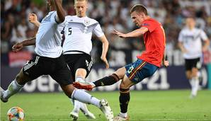 Dani Olmo traf im Finale der U21-EM für Spanien gegen Deutschland.