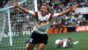 Klinsmann schoss gegen die Niederlande im Achtelfinale 1990 das Tor zum 1:0.