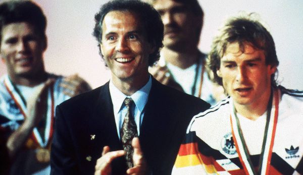 Klinsmann und Beckenbauer wurden 1990 in Rom Weltmeister.