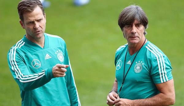 Stehen intern beide in der Kritik: Nationalmannschaftsmanager Oliver Bierhoff und Bundestrainer Joachim Löw.