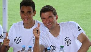 Thomas Müller sorgt für gute Laune im DFB-Team.
