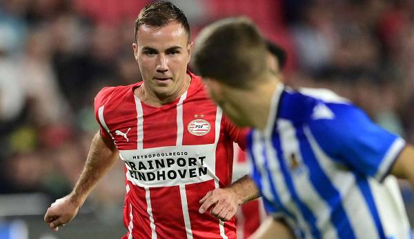 Mario Götze kommt bei der PSV Eindhoven in dieser Saison auf elf Torbeteiligungen