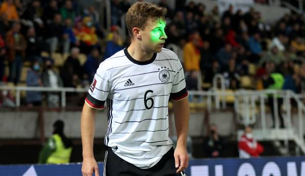 Joshua Kimmich ist beim 4:0-Sieg der deutschen Nationalmannschaft gegen Nordmazedonien während Standardsituationen mehrfach gestört worden.