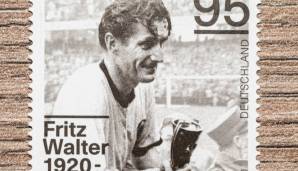 Platz 5: FRITZ WALTER - 21 Tore nach 30 Länderspielen. Lautern-Legende, Jahrhundert-Torschütze und Weltmeister von 1954. Die Karriere des Angreifers erzählt viele Geschichten. Sein Debüt gab er bereits 1940, insgesamt erzielte er 33 Tore.