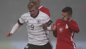 Jonathan Burkhardt kassierte mit der deutschen U21 gegen Polen eine Niederlage.