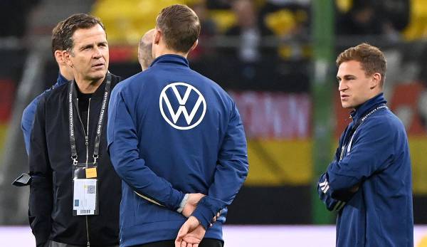 DFB-Direktor Oliver Bierhoff hat sich in der Impfdebatte um Joshua Kimmich klar hinter den Nationalspieler gestellt.