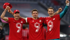 Feierten gemeinsam viele Erfolge- Robert Lewandowski, Thomas Müller und Manuel Neuer (von links nach rechts).