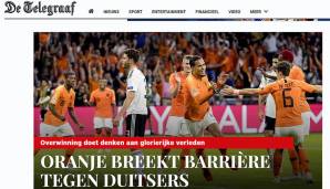 De Telegraaf (Niederlande): "Oranje durchbricht die deutsche Barriere. Dieser Sieg erinnert an eine glorreiche Vergangenheit."