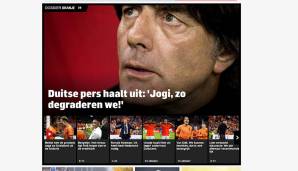 AD (Niederlande): "Oranje gelingt großer Schlag gegen den deutschen Erzrivalen. Deutsche Presse: Jogi, so steigen wir ab."
