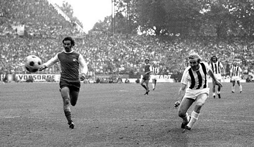 Günter Netzer erzielte im Finale 1973 gegen Köln das 2:1. Zuvor wechselte er sich selbst ein