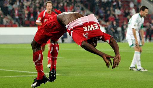 Manasseh Ishiaku brachte den 1. FC Köln in der ersten Halbzeit mit zwei Toren in Front