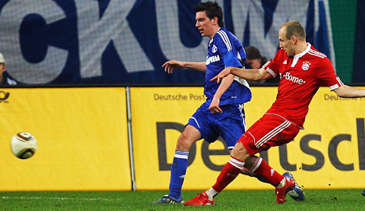 Der Moment, der das Halbfinale im letzten Jahr entschied: Arjen Robben (r.) trifft zum 1:0 für den FCB