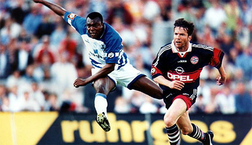 Der beste Bachirou Salou: Im Finale 1998 rannte er Matthäus weg und erzielte Duisburgs Führung