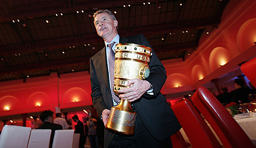 Insgesamt drei Mal konnte Ottmar Hitzfeld mit dem FC Bayern den DFB-Pokal gewinnen