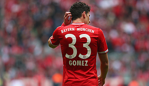 Mario Gomez ist im Sturm des Champions-League-Siegers nur noch zweite Wahl