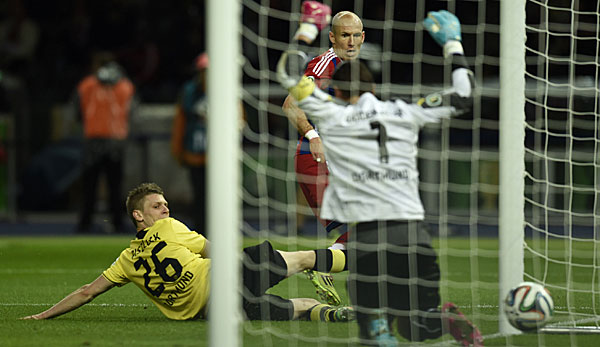 Arjen Robben - who else?! Der Niederländer erzielte mal wieder den goldenen Treffer gegen den BVB