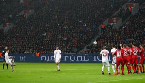 Am Dienstagabend gastiert der FC Bayern zum DFB-Pokal-Halbfinale bei Bayer Leverkusen. Das letzte Duell fand im Januar statt - James Rodriguez markierte mit diesem Freistoß das 3:1 für den FCB. SPOX hat die voraussichtlichen Aufstellungen.