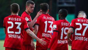 Bann früh gebrochen: Moussa Diaby traf im DFB-Pokal gegen den 1. FC Saarbrücken nach Traumzuspiel von Kerem Demirbay früh zum 1:0.