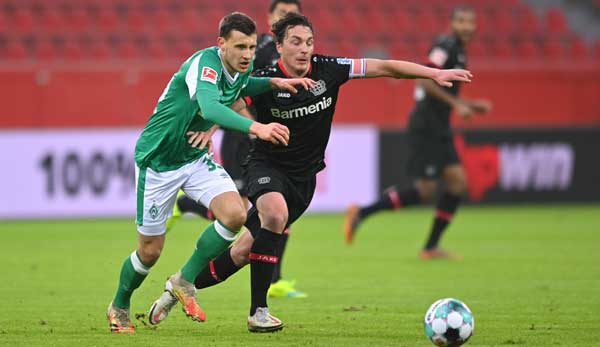 Der Bundesligadritte aus Leverkusen patzte nach der Niederlage gegen Frankfurt auch gegen Werder Bremen (1:1).