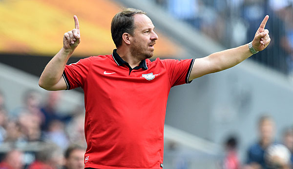 RB-Trainer Alexander Zorniger dirigierte sein Team zu einem weiteren Erfolg