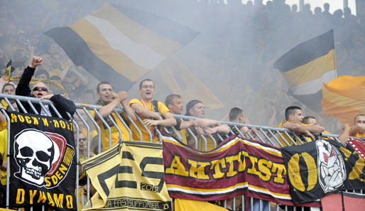 Die Fans von Dynamo Dresden sind für Zwischenfälle berüchtigt
