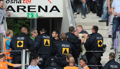 Beim Spiel zwischen dem VfL Osnabrück und Preußen Münster wurden 29 Personen verletzt