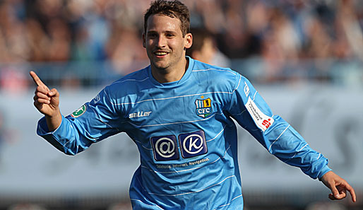 Anton Fink vom Chemnitzer FC gelang der entscheidende Treffer gegen Newcastle